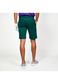 INESIS - Spodenki do golfa chino męskie Inesis MW500. Kolor: zielony. Materiał: bawełna, materiał, poliester, elastan. Sport: golf