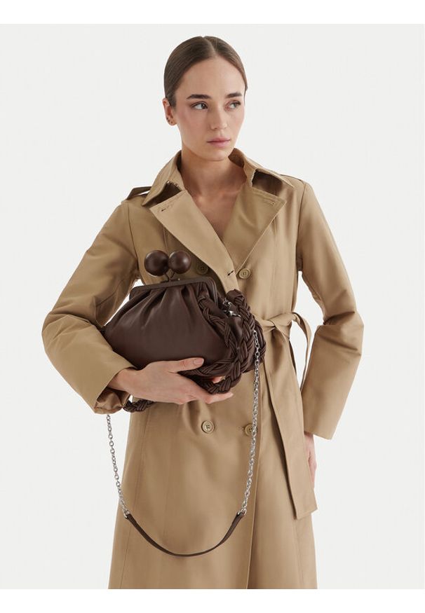 Weekend Max Mara Torebka 2615511144650 Brązowy. Kolor: brązowy. Materiał: skórzane