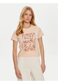 Guess T-Shirt W4YI17 I3Z14 Różowy Regular Fit. Kolor: różowy. Materiał: bawełna