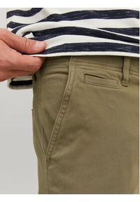 Jack & Jones Chinosy Harlow 12242188 Zielony Tapered Fit. Kolor: zielony. Materiał: bawełna #4