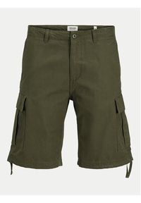 Jack & Jones - Jack&Jones Szorty materiałowe Jpstcole 12248685 Khaki Regular Fit. Kolor: brązowy. Materiał: bawełna #5