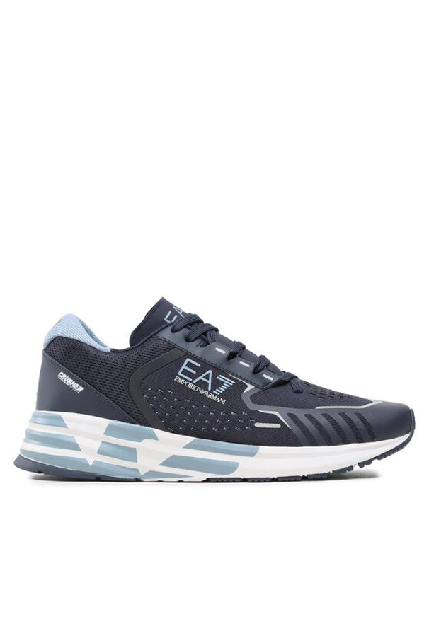 EA7 Emporio Armani Sneakersy X8X094 XK239 S331 Granatowy. Kolor: niebieski. Materiał: materiał