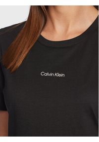 Calvin Klein T-Shirt Micro Logo K20K205454 Czarny Regular Fit. Kolor: czarny. Materiał: bawełna #3