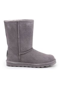 Bearpaw - Buty zimowe BearPaw 1962W W Gray Fog 051 szare. Kolor: szary. Materiał: wełna, materiał, skóra. Szerokość cholewki: normalna. Sezon: zima. Styl: klasyczny