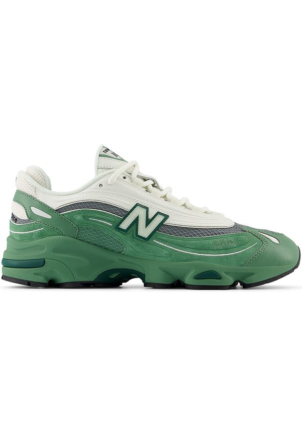 Buty unisex New Balance M1000MA – zielone. Kolor: zielony. Materiał: materiał, skóra. Szerokość cholewki: normalna