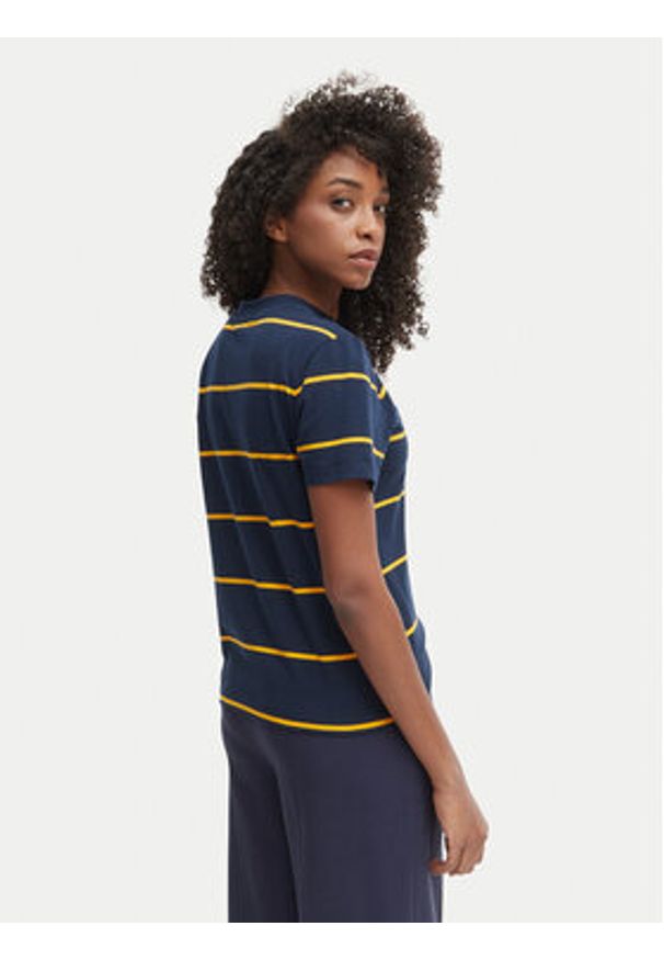 TOMMY HILFIGER - Tommy Hilfiger T-Shirt WW0WW48699 Granatowy Regular Fit. Kolor: niebieski. Materiał: bawełna