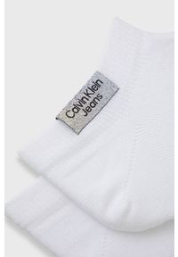 Calvin Klein Jeans Skarpetki (2-pack) 701218749.NOS damskie kolor biały. Kolor: biały. Materiał: bawełna #2