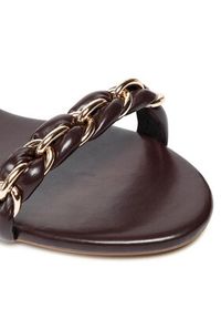 Jenny - JENNY Sandały LS5751-04A Brązowy. Kolor: brązowy. Materiał: skóra #4