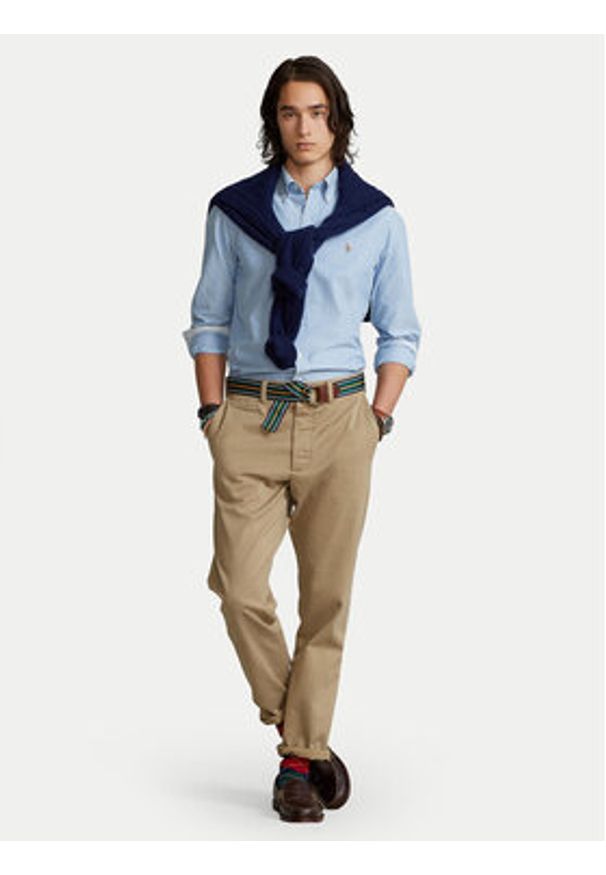 Polo Ralph Lauren Koszula Classics 710767444001 Niebieski Slim Fit. Typ kołnierza: polo. Kolor: niebieski. Materiał: bawełna