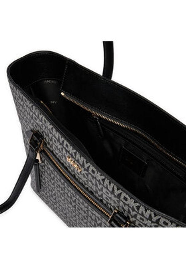 DKNY Torebka Bryant Ave Md Tote R42AYE20 Czarny. Kolor: czarny. Materiał: skórzane