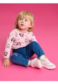 Sinsay - Jeansy pull on z ozdobnymi cekinami - niebieski. Kolor: niebieski. Materiał: jeans #1