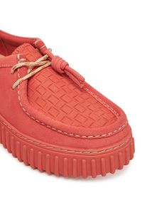 Clarks Półbuty Torhill Bee 26181187 Koralowy. Kolor: pomarańczowy. Materiał: skóra