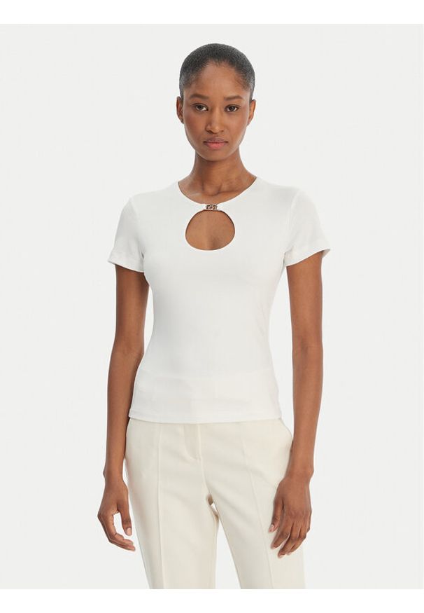 Rinascimento Bluzka CFC0128635003 Biały Regular Fit. Kolor: biały. Materiał: syntetyk