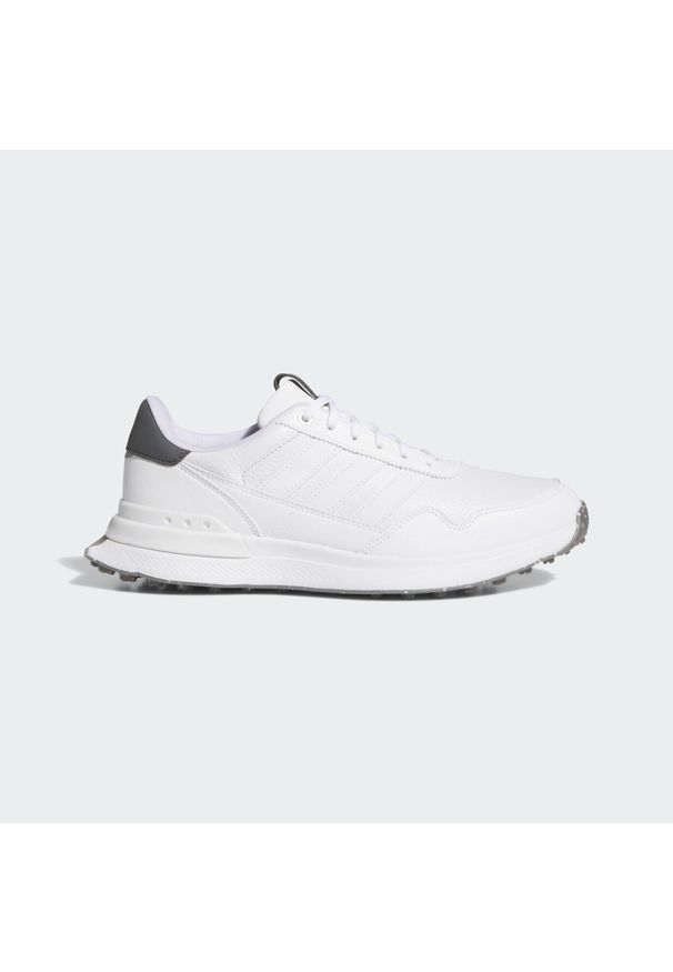 Adidas - Buty Golfowe Bez Kolców S2G 26 Leather. Kolor: szary, wielokolorowy, brązowy, biały. Materiał: skóra, guma. Sport: golf