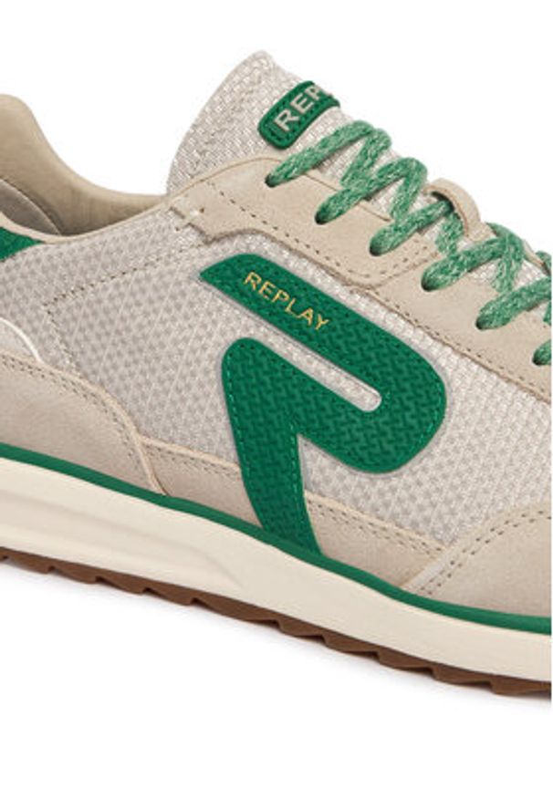 Replay - REPLAY Sneakersy GMSIB .000.C0004T Szary. Kolor: szary. Materiał: zamsz, skóra