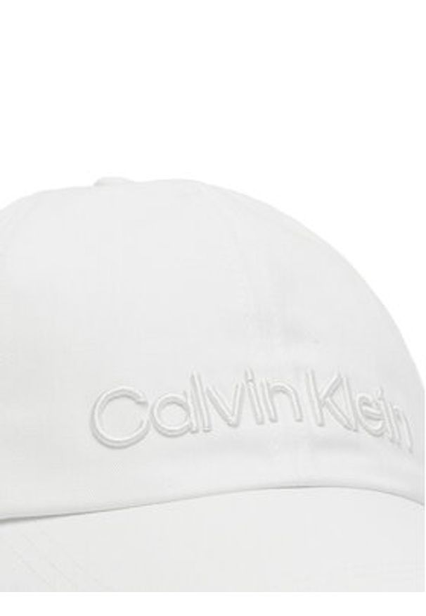 Calvin Klein Czapka z daszkiem K50K505737 Biały. Kolor: biały. Materiał: bawełna