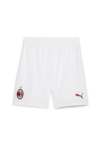 Puma - Męskie szorty AC Milan 24/25 PUMA White For All Time Red. Kolor: biały, czerwony, wielokolorowy. Sport: piłka nożna