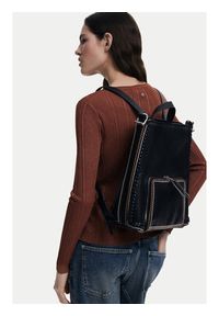 Desigual Plecak Trama Pretoria 25SAKP21 Czarny. Kolor: czarny. Materiał: skóra #4