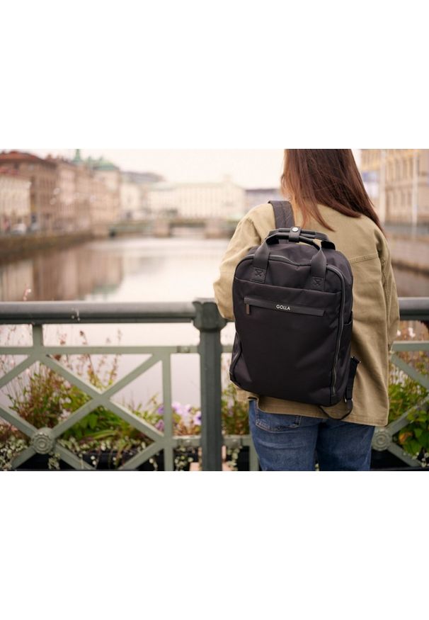 GOLLA - Plecak Golla Backpack Orion 16'' (black). Materiał: tkanina. Styl: casual, elegancki