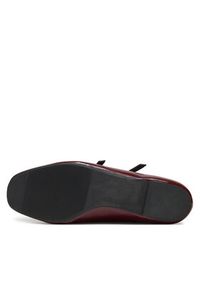 DeeZee Baleriny DZRP0468-10 Bordowy. Kolor: czerwony. Materiał: skóra #5
