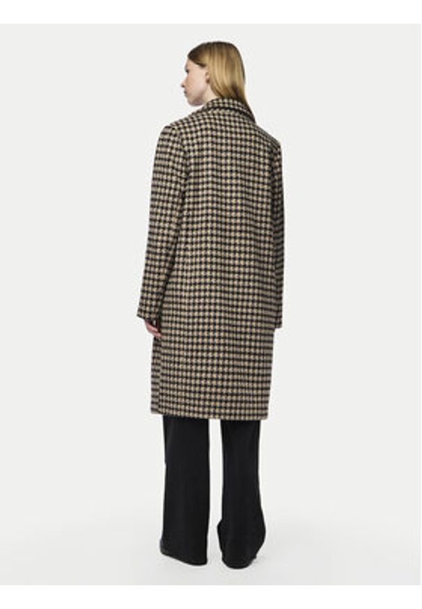 Pieces Płaszcz przejściowy Andrea 17150866 Brązowy Regular Fit. Kolor: brązowy. Materiał: syntetyk