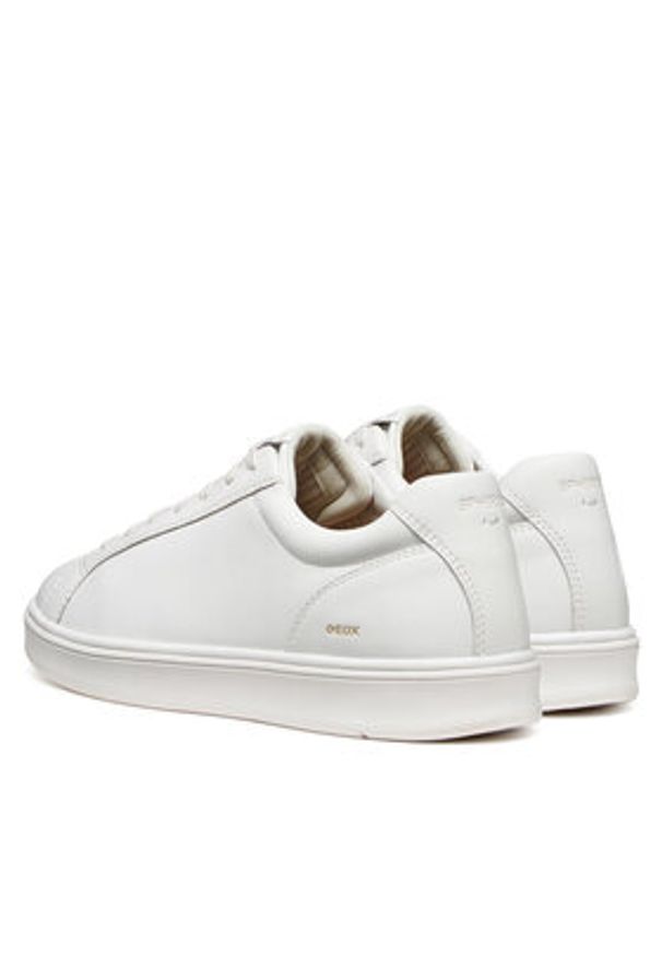 Geox Sneakersy U Spherica Actif X4 U653JB 0009B C1000 Biały. Kolor: biały. Materiał: skóra