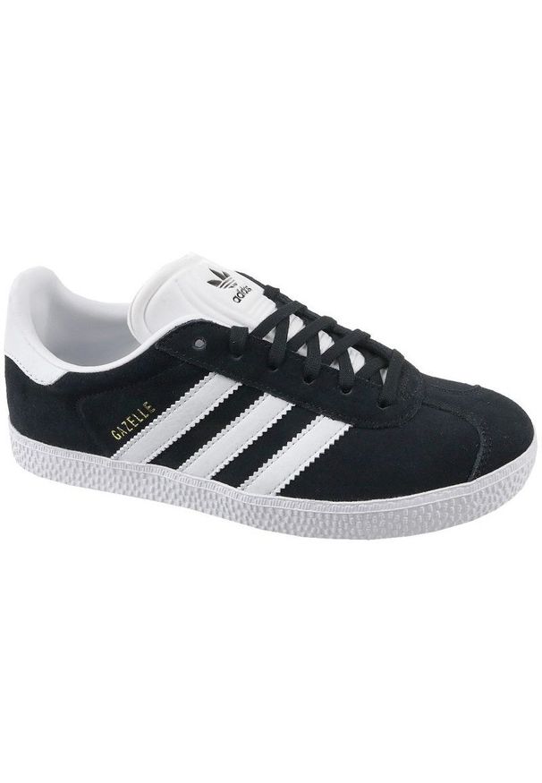 Adidas - Buty adidas Gazelle Jr BB2502 czarne. Okazja: na co dzień. Kolor: czarny. Materiał: zamsz, materiał. Model: Adidas Gazelle