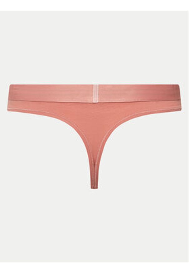 TOMMY HILFIGER - Tommy Hilfiger Stringi UW0UW04146 Różowy. Kolor: różowy. Materiał: bawełna