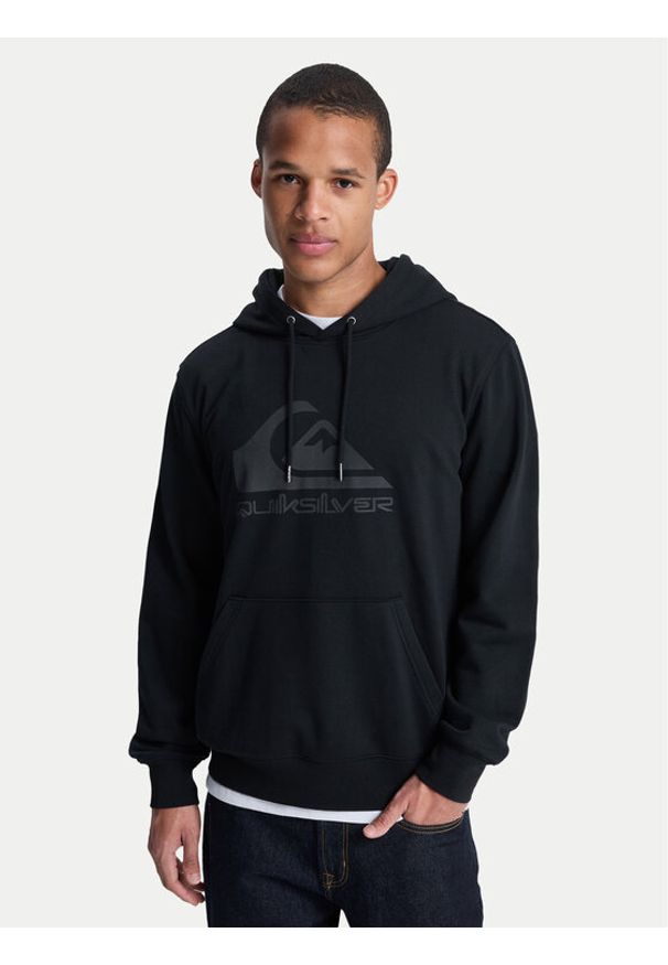 Quiksilver Bluza Comp Logo EQYFT05053 Czarny Regular Fit. Kolor: czarny. Materiał: syntetyk