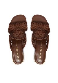 Hispanitas Klapki HV264602 C001 Brązowy. Kolor: brązowy. Materiał: materiał #4