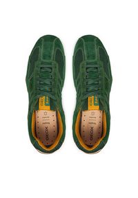 Geox Sneakersy U Snake Original U55MNA 02214 C3000 Zielony. Kolor: zielony. Materiał: skóra, zamsz #3