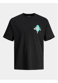Jack & Jones - Jack&Jones T-Shirt Jorfrutti 12256926 Czarny Wide Fit. Kolor: czarny. Materiał: bawełna #6