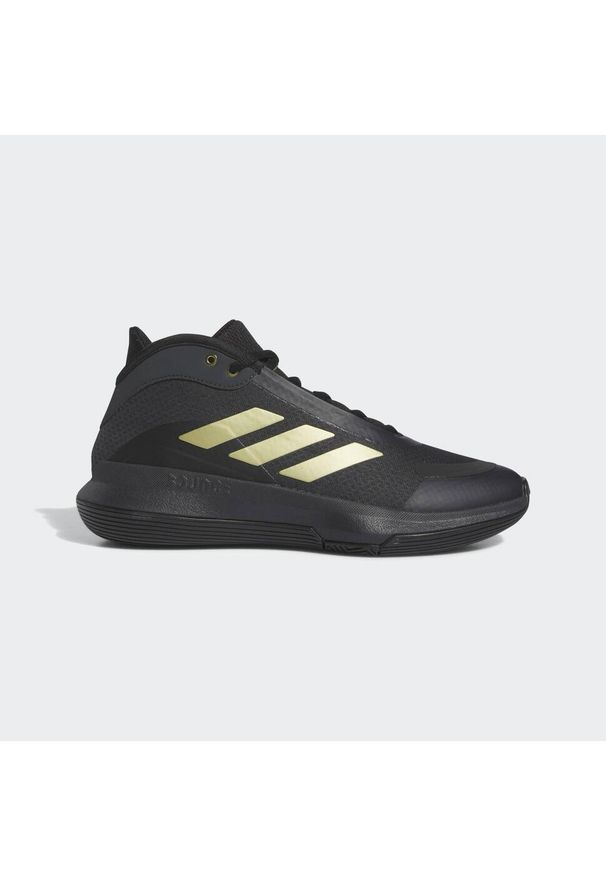 Buty do koszykówki dla dorosłych Adidas Bounce Legends. Kolor: wielokolorowy, czarny, żółty, szary. Sport: koszykówka