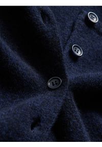 Reserved - Wełniana kamizelka - granatowy. Kolor: niebieski. Materiał: wełna