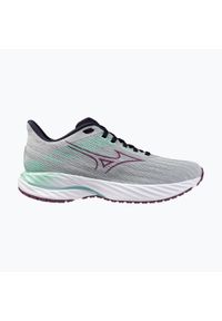 Buty do biegania damskie Mizuno Wave Inspire 21 pearl blue/dark purple/ice green. Kolor: szary. Model: Mizuno Wave. Sport: bieganie #1