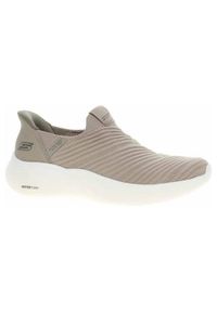 skechers - Buty do chodzenia damskie Skechers Slip-ins: Bobs Infinity Daily Vision Taupe. Zapięcie: bez zapięcia. Kolor: wielokolorowy. Materiał: materiał, tkanina, syntetyk. Szerokość cholewki: normalna. Sport: turystyka piesza