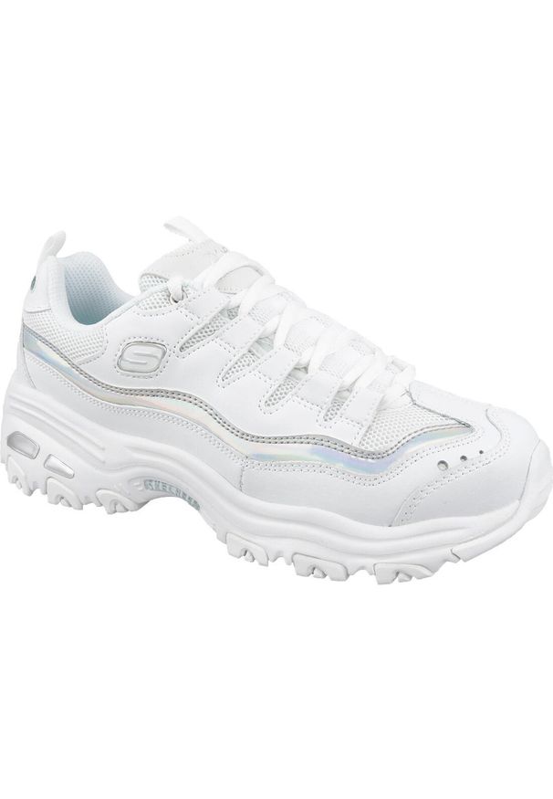 skechers - Buty do chodzenia damskie, Skechers D Lites. Kolor: biały. Model: Skechers Sport. Sport: turystyka piesza