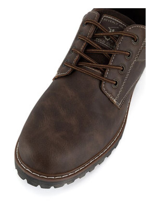 Beverly Hills Polo Club Półbuty V5-4371 Brązowy. Kolor: brązowy. Materiał: materiał