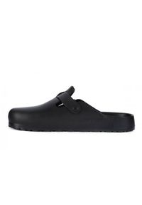 Klapki męskie Birkenstock Boston Eva. Zapięcie: bez zapięcia. Kolor: czarny. Materiał: materiał, syntetyk. Szerokość cholewki: normalna. Sport: turystyka piesza