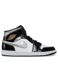 Buty męskie do koszykówki Air Jordan 1 Mid SE wielokolorowe. Kolor: czarny. Sport: koszykówka