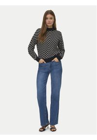 Vero Moda Sweter Capricorn 10331893 Czarny Regular Fit. Kolor: czarny. Materiał: bawełna #5