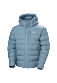 Ocieplana kurtka z kapturem Helly Hansen Alby. Typ kołnierza: kaptur. Kolor: niebieski. Materiał: puch. Sport: turystyka piesza #1