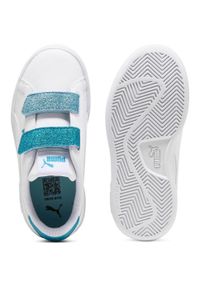 Adidasy Puma Smash 3.0 L Glitter Velcro V Ps Pum, Dzieci. Okazja: na uczelnię. Kolor: biały. Materiał: materiał, skóra ekologiczna. Sport: joga i pilates