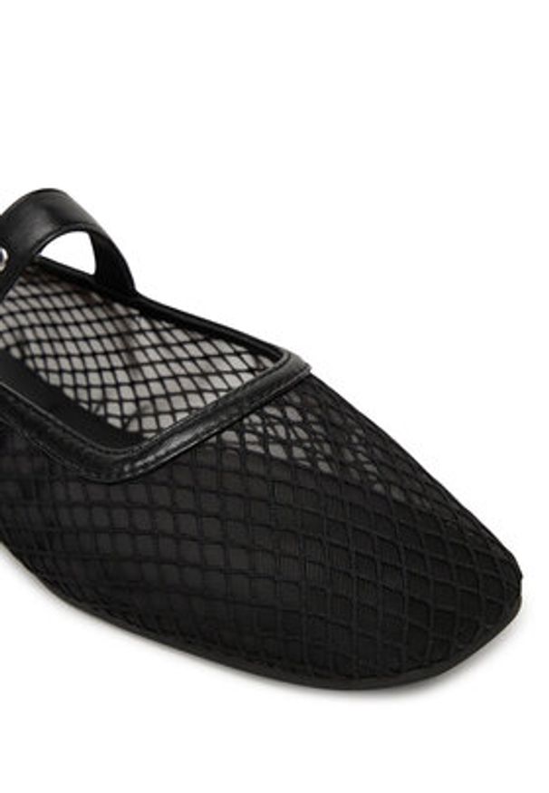 Tommy Jeans Baleriny Tjw Mesh Maryjane Ballerina EN0EN02872 Czarny. Kolor: czarny. Materiał: materiał