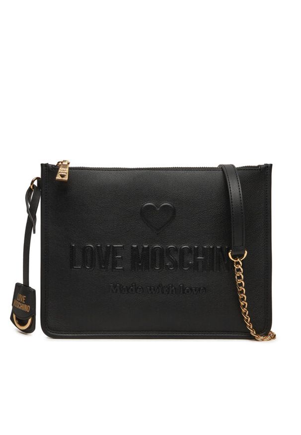 Love Moschino - LOVE MOSCHINO Torebka JC4118PP1LL1000A Czarny. Kolor: czarny. Materiał: skórzane