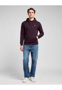 Lee - MESKA BLUZA LEE PLAIN HOODIE DEEP WINE 112371837 #5