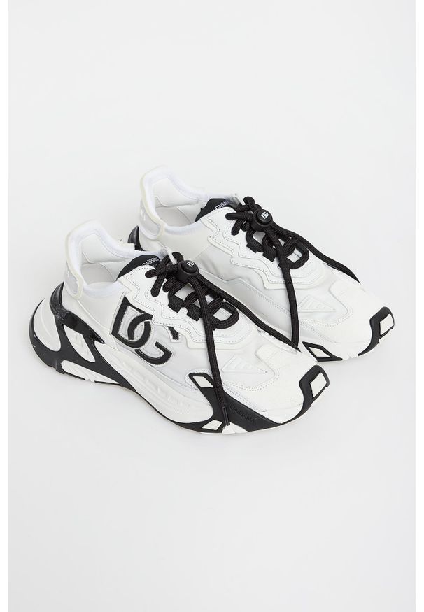 Dolce & Gabbana - Sneakersy damskie skórzane DOLCE & GABBANA. Materiał: skóra