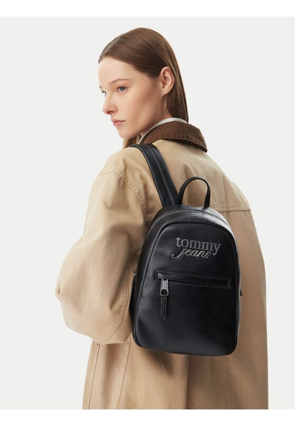 Tommy Jeans Plecak Tjw Bold Backpack AW0AW18766 Czarny. Kolor: czarny. Materiał: skóra