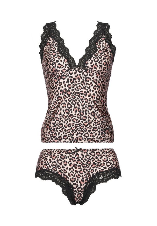Guess Komplet bielizny O4BG01 KCF20 Beżowy. Kolor: beżowy. Materiał: syntetyk