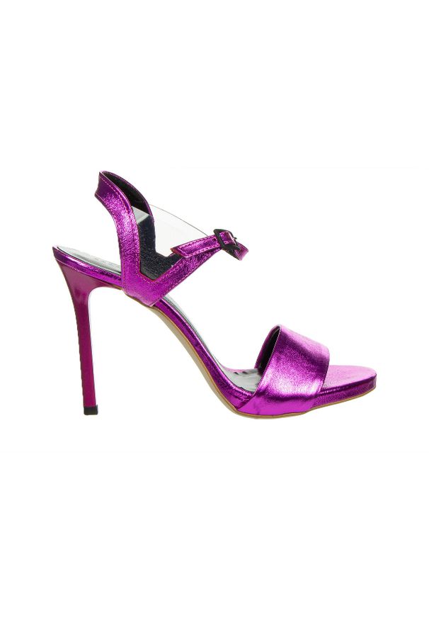 Sandały Bayla-159 4561 151-P Orchid Czarny Lico 159146, Różowy, Skóra naturalna - 37. Zapięcie: pasek. Kolor: różowy. Materiał: skóra. Wzór: motyw z bajki. Obcas: na obcasie. Wysokość obcasa: średni